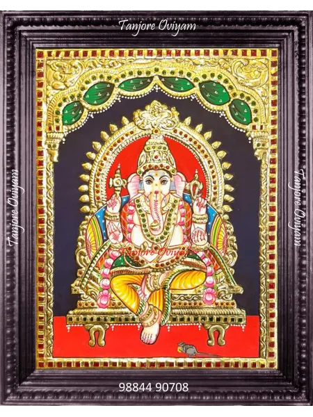 Vinayagar Thanjavur Painting